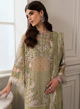Crimson X Saira Shakira Embroidered Organza 3 Piece Unstitched Suit CSS24W D-03 SPARKLE CASCADE